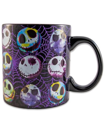 Glitter Jack Skellington Coffee Mug 20 oz. - The Nightmare Before Chri