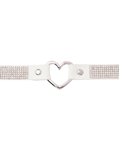 Heart CZ Choker Necklace