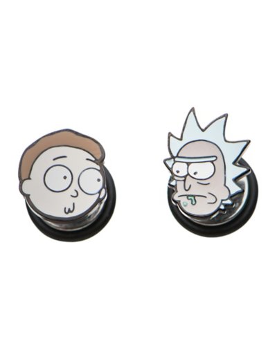 Rick and Morty Fake Plugs - 18 Gauge