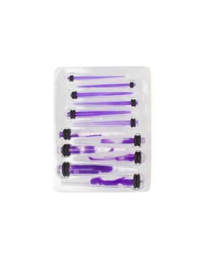 Multi-Pack Purple Stretcher Ear Tapers - 6 Pair