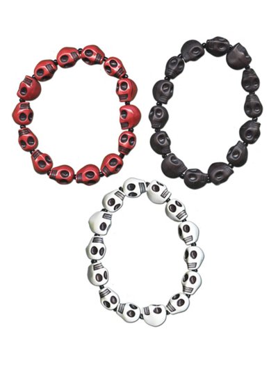 Multi-Pack Skull Bracelets - 3 Pack