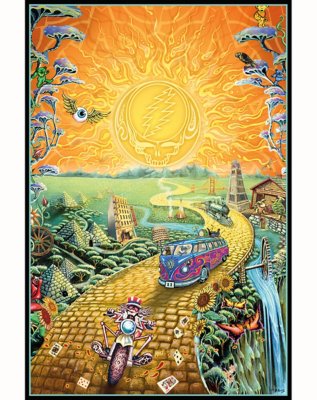 "Golden Road Grateful Dead Poster"