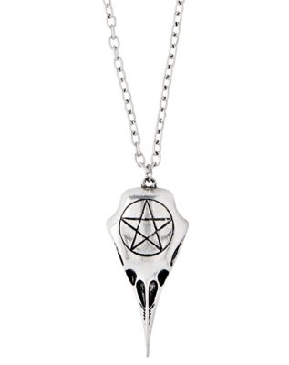 "Bird Skull Pentagram Necklace"
