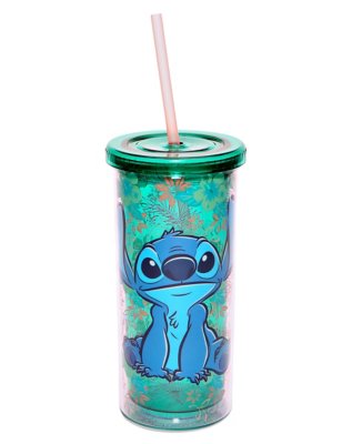 "Floral Stitch Cup With Straw 20 oz. - Disney"