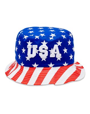 "Stars and Stripes USA Bucket Hat"