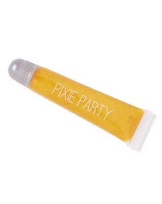 "Pixie Party Gold Glitter Lip Gloss"