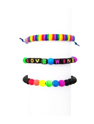 "Multi-Pack Pride Love Wins Bracelets - 3 Pack"