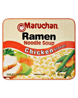 "Maruchan Ramen Noodle Soup Fleece Blanket"