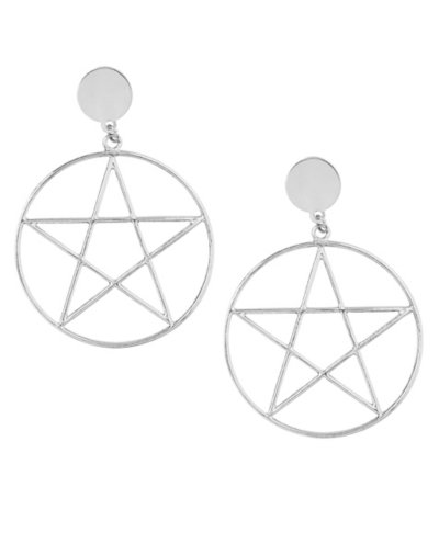 Pentagram Dangle Earrings