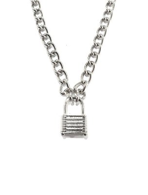 "Padlock Chain Necklace"