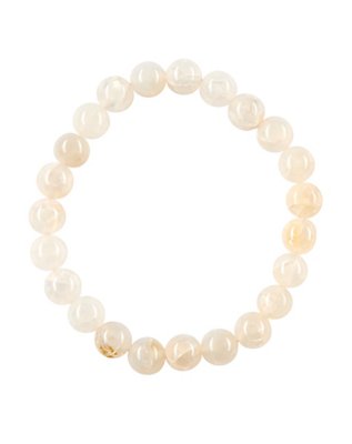 "Semi-Precious Clear Quartz Bracelet"