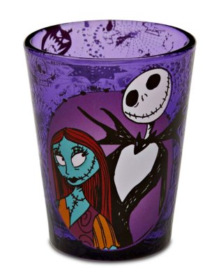 "Jack and Sally Mini Glass 2 oz. - The Nightmare Before Christmas"