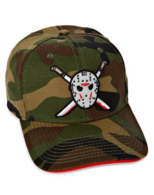 "Camo Jason Voorhees Snapback Hat - Friday the 13th"