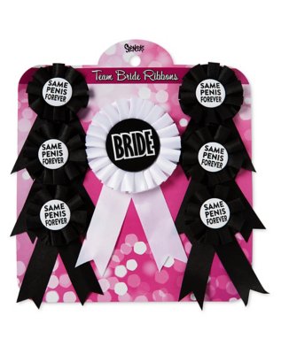 "Team Bride Ribbons - 7 Pack"