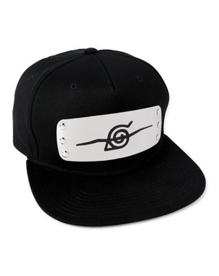 "Black Naruto Badge Snapback Hat"