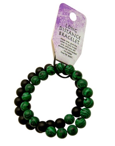 Long Distance Beaded Bracelets - 2 Pack