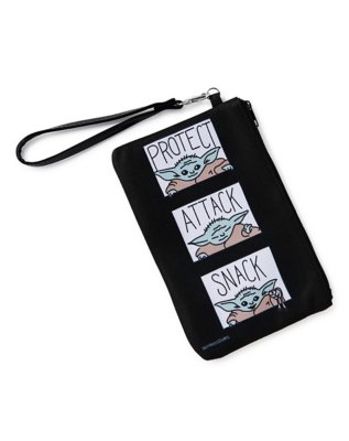 "Protect Attack Snack The Child Grogu Zipper Wallet - The Mandalorian"