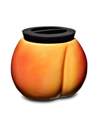"Peach Molded Jar - 3 oz."