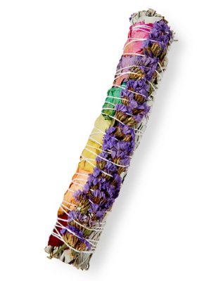 "9 Inch Floral Sage Wand"