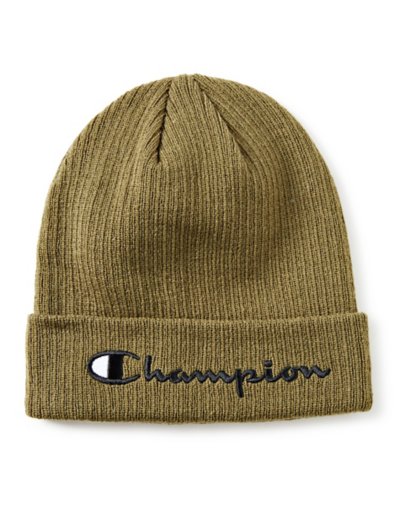 Olive Cuff Beanie Hat û Champion