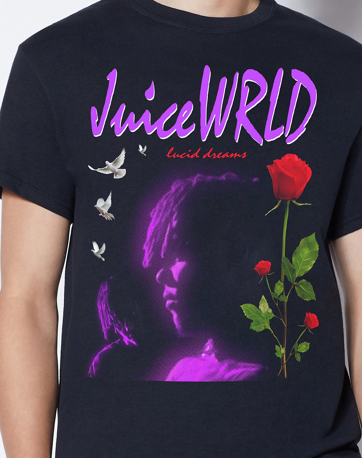 Lucid Rose Juice WRLD T Shirt - Club 999