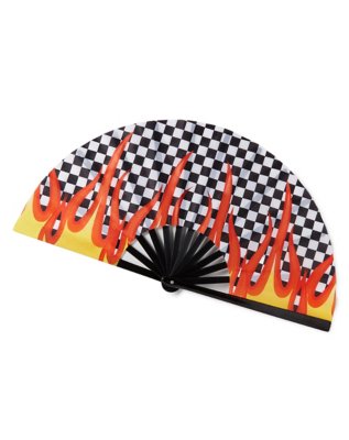 "Checkered Flame Fan"