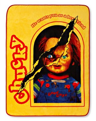 "Good Guys Chucky Fleece Blanket"