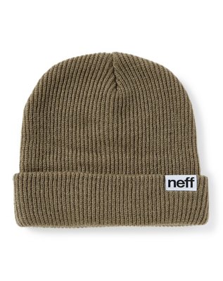 "Olive Green Cuff Beanie Hat - Neff"