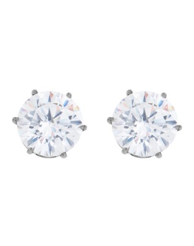 Clear CZ Titanium Stud Earrings û 20 Gauge