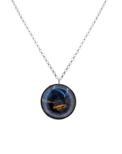 Blue Stone Pendant Necklace