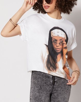 "Glasses Oversized Aaliyah T Shirt"