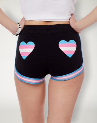 "Proud AF Transgender Flag Shorts"