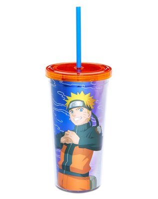 "Naruto Pose Cup with Straw 20 oz. - Naruto Shippudden"