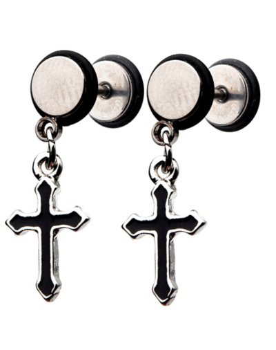 Cross Dangle Fake Plugs û 18 Gauge