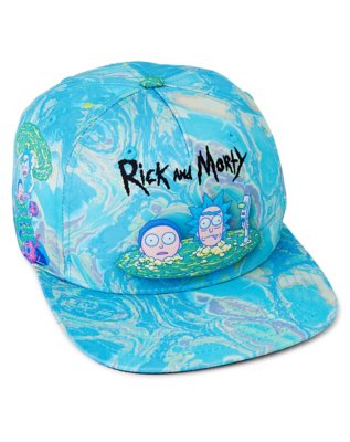 "Tie Dye Rick and Morty Snapback Hat"