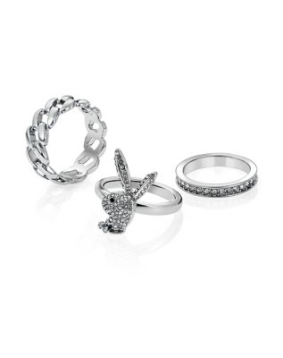 "Multi-Pack CZ Playboy Rings - 3 Pack"