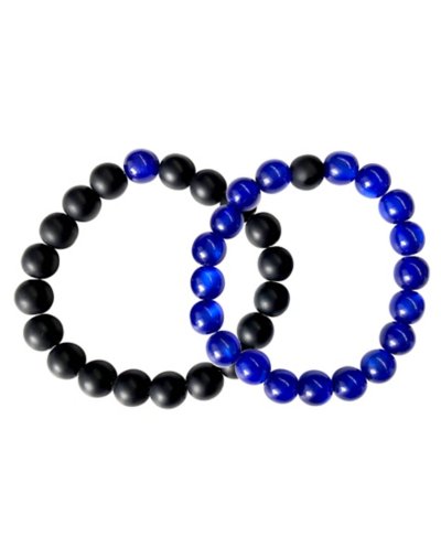 Long Distance Beaded Bracelets - 2 Pack