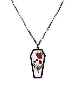 "Roses Coffin Necklace"