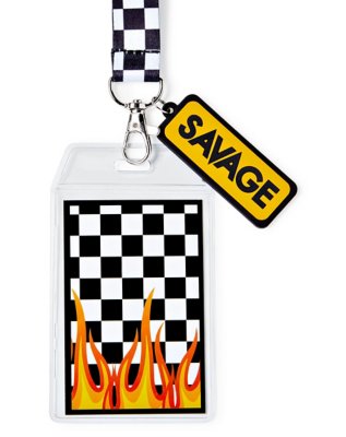 "Checkered Savage Lanyard"