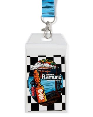 "Checkered Ramune Lanyard"