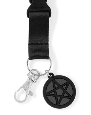 "Wiccan Pentagram Lanyard"