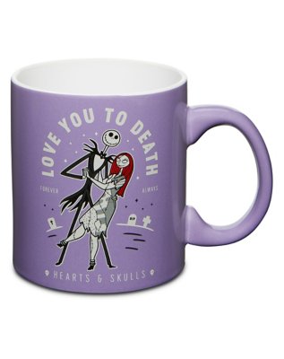 "Love You To Death Jack Skellington and Sally Coffee Mug 20 oz. - The N"