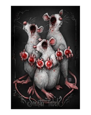 "Three Blind Mice Poster - Sinister Fables"
