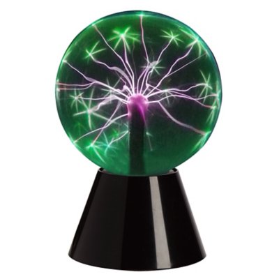 Sound Activated Green Plasma Ball - 8 Inch