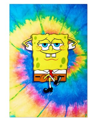 "Tie Dye SpongeBob Tapestry"