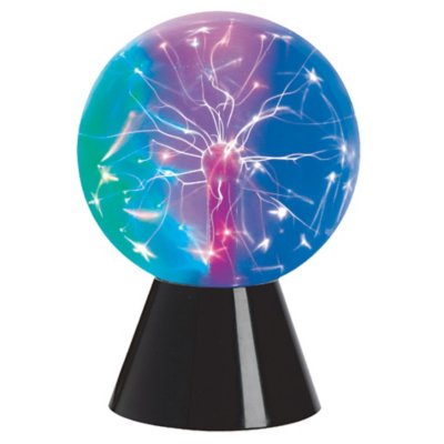 Sound Activated Rainbow Plasma Ball - 8 Inch