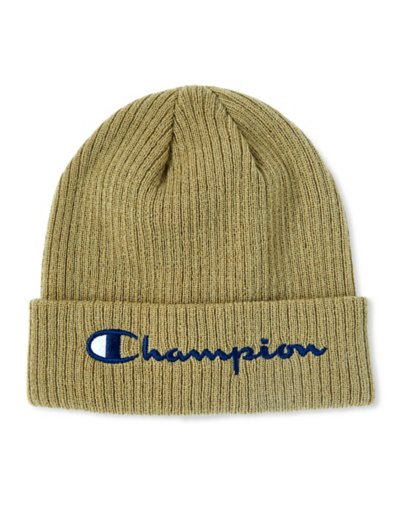 Khaki Champion Cuff Beanie Hat