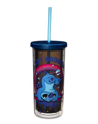 "Not Ordinary Stitch Cup with Straw 20 oz. - Lilo & Stitch"