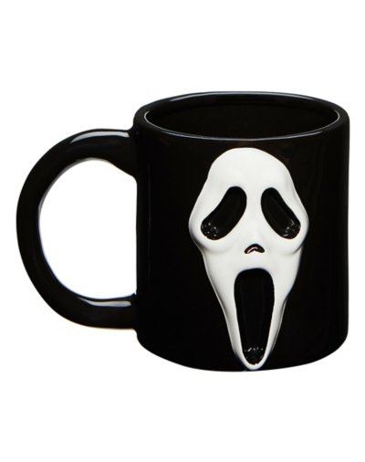 Molded Ghost Face Coffee Mug - 16 oz.