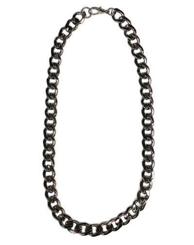 Hematite Curb Chain Necklace